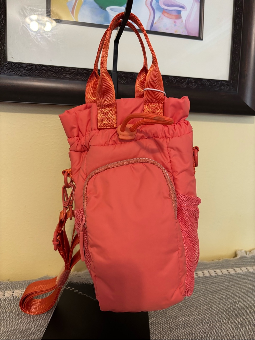 Wildfox Coral-Orange Nylon Crossbody Bag